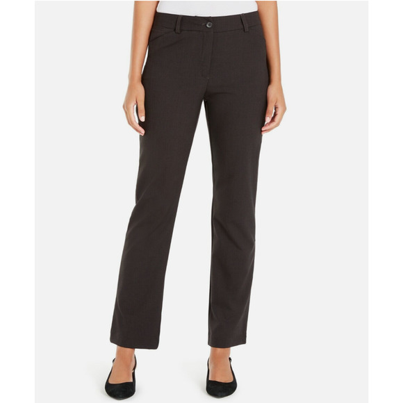 Alfani Pants Career Charcoal Straight Leg Sz 8 NEW NWT 495 - Picture 1 of 2